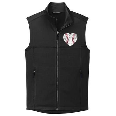 Baseball Heart Cute Mom Dad Brother Sister Family Baseball Collective Smooth Fleece Vest