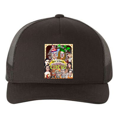 Biden Halloween Circus Dumbest Obama Funny Trump Halloween Yupoong Adult 5-Panel Trucker Hat