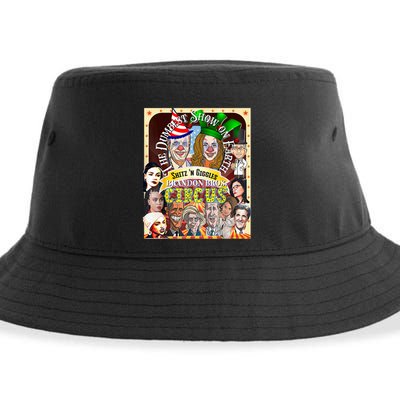 Biden Halloween Circus Dumbest Obama Funny Trump Halloween Sustainable Bucket Hat