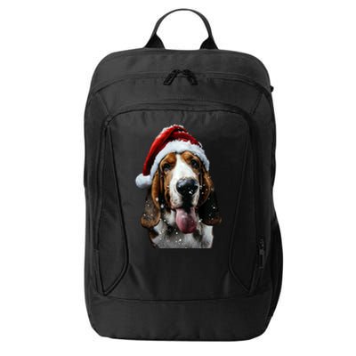 Basset Hound Christmas City Backpack