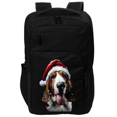 Basset Hound Christmas Impact Tech Backpack