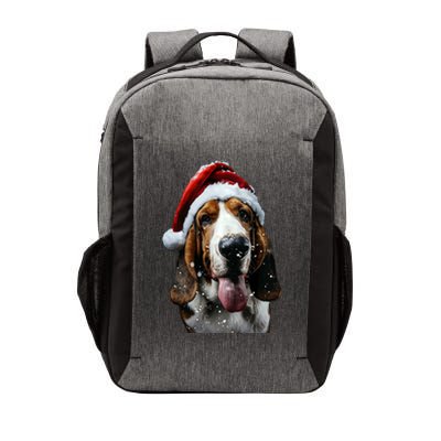 Basset Hound Christmas Vector Backpack