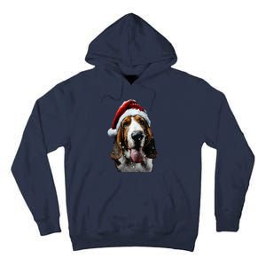 Basset Hound Christmas Tall Hoodie