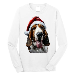 Basset Hound Christmas Long Sleeve Shirt