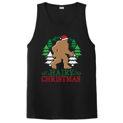 Bigfoot Hairy Christmas Holiday Sasquatch Funny Xmas Gift Cool Gift PosiCharge Competitor Tank