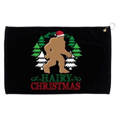 Bigfoot Hairy Christmas Holiday Sasquatch Funny Xmas Gift Cool Gift Grommeted Golf Towel