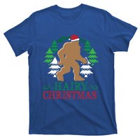 Bigfoot Hairy Christmas Holiday Sasquatch Funny Xmas Gift Cool Gift T-Shirt