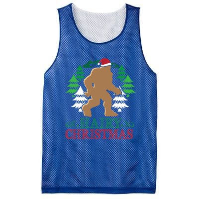 Bigfoot Hairy Christmas Holiday Sasquatch Funny Xmas Gift Cool Gift Mesh Reversible Basketball Jersey Tank