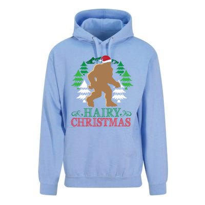 Bigfoot Hairy Christmas Holiday Sasquatch Funny Xmas Gift Cool Gift Unisex Surf Hoodie