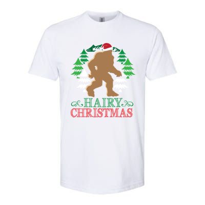 Bigfoot Hairy Christmas Holiday Sasquatch Funny Xmas Gift Cool Gift Softstyle® CVC T-Shirt