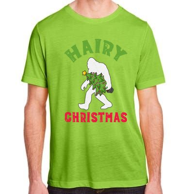 Bigfoot Hairy Christmas Tree Christmas Gift Adult ChromaSoft Performance T-Shirt