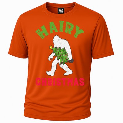 Bigfoot Hairy Christmas Tree Christmas Gift Cooling Performance Crew T-Shirt