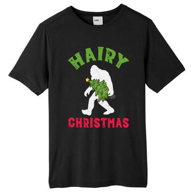 Bigfoot Hairy Christmas Tree Christmas Gift Tall Fusion ChromaSoft Performance T-Shirt