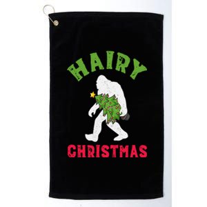 Bigfoot Hairy Christmas Tree Christmas Gift Platinum Collection Golf Towel