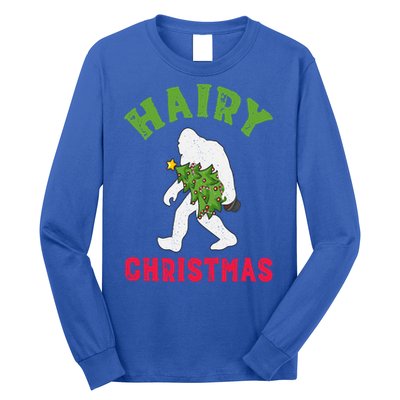 Bigfoot Hairy Christmas Tree Christmas Gift Long Sleeve Shirt