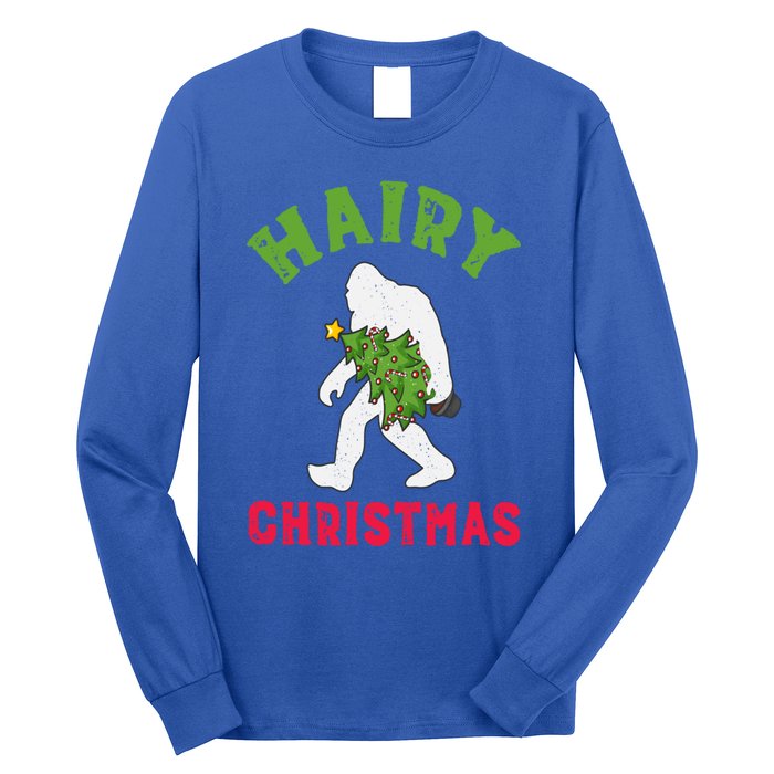 Bigfoot Hairy Christmas Tree Christmas Gift Long Sleeve Shirt