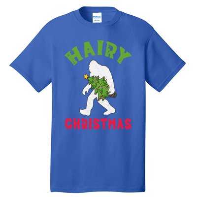 Bigfoot Hairy Christmas Tree Christmas Gift Tall T-Shirt