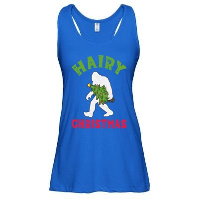 Bigfoot Hairy Christmas Tree Christmas Gift Ladies Essential Flowy Tank