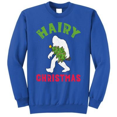 Bigfoot Hairy Christmas Tree Christmas Gift Tall Sweatshirt