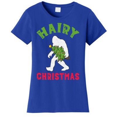 Bigfoot Hairy Christmas Tree Christmas Gift Women's T-Shirt