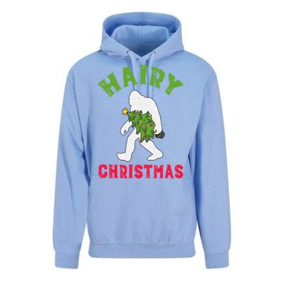 Bigfoot Hairy Christmas Tree Christmas Gift Unisex Surf Hoodie