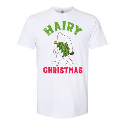 Bigfoot Hairy Christmas Tree Christmas Gift Softstyle CVC T-Shirt