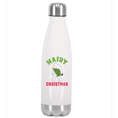 Bigfoot Hairy Christmas Tree Christmas Gift Stainless Steel Insulated Water Bottle