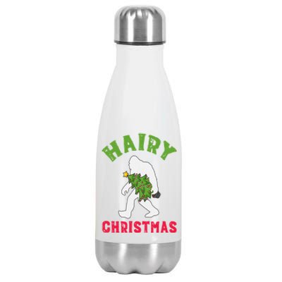 Bigfoot Hairy Christmas Tree Christmas Gift Stainless Steel Insulated Water Bottle