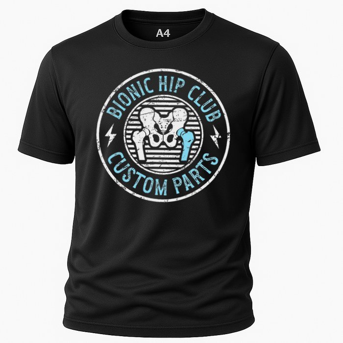 Bionic Hip Club Hip Surgery Recovery Hip Replacement Surgery Cooling Performance Crew T-Shirt