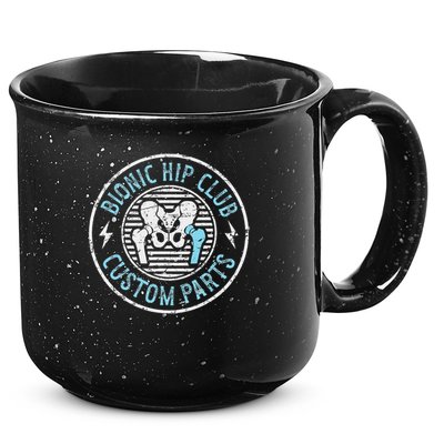 Bionic Hip Club Hip Surgery Recovery Hip Replacement Surgery 15oz Campfire Ceramic Mug