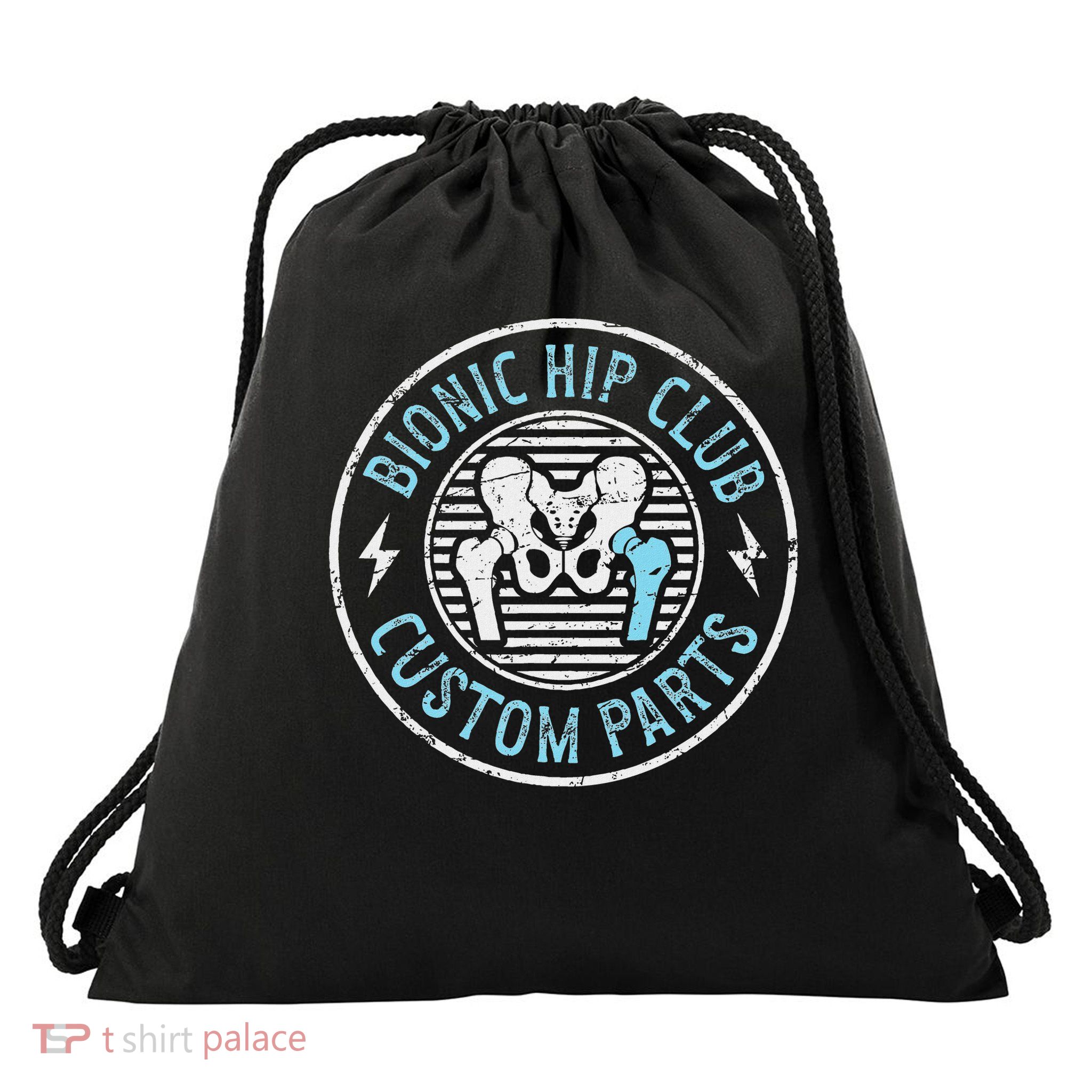 Bionic Hip Club Hip Surgery Recovery Hip Replacement Surgery Drawstring Bag
