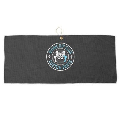Bionic Hip Club Hip Surgery Recovery Hip Replacement Surgery Large Microfiber Waffle Golf Towel