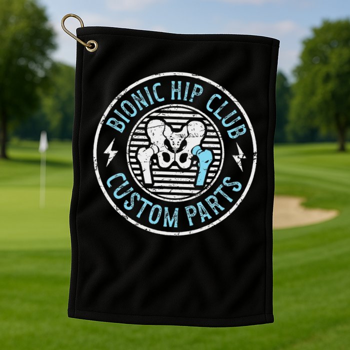 Bionic Hip Club Hip Surgery Recovery Hip Replacement Surgery Golf Towel