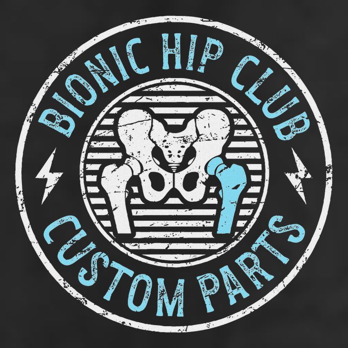 Bionic Hip Club Hip Surgery Recovery Hip Replacement Surgery Golf Towel