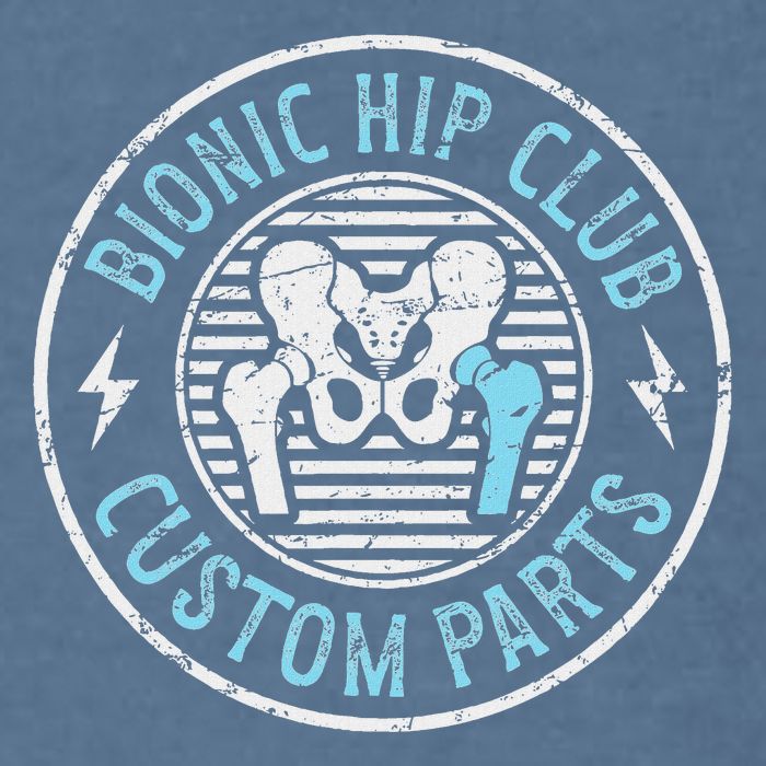 Bionic Hip Club Hip Surgery Recovery Hip Replacement Surgery Garment-Dyed Sweatshirt