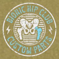 Bionic Hip Club Hip Surgery Recovery Hip Replacement Surgery Garment-Dyed Women's Muscle Tee