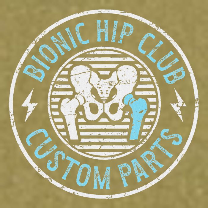 Bionic Hip Club Hip Surgery Recovery Hip Replacement Surgery Garment-Dyed Women's Muscle Tee