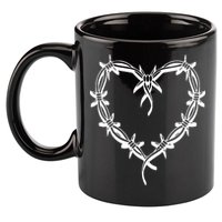 Bichota Heart Cute Music 11oz C Handle Ceramic Mug