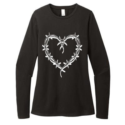 Bichota Heart Cute Music Womens CVC Long Sleeve Shirt