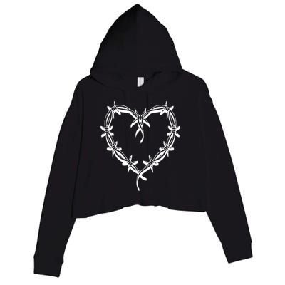 Bichota Heart Cute Music Crop Fleece Hoodie