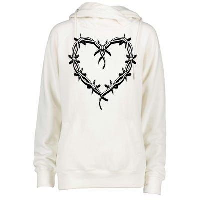 Bichota Heart Cute Music Womens Funnel Neck Pullover Hood