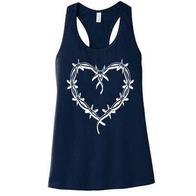 Bichota Heart Cute Music Women's Racerback Tank