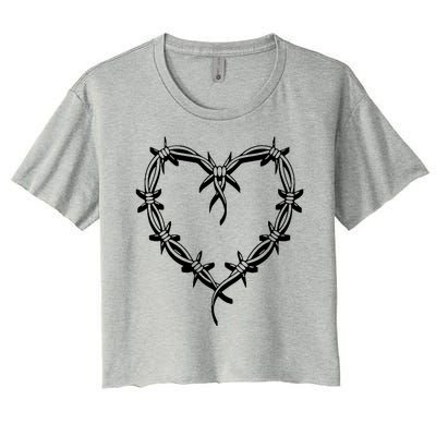 Bichota Heart Cute Music Women's Crop Top Tee