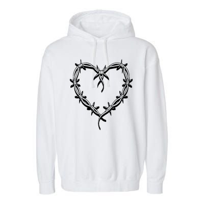 Bichota Heart Cute Music Garment-Dyed Fleece Hoodie