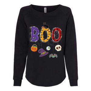 Boo Halloween Costume Groovy Spooky Boo Crew Gift Womens California Wash Sweatshirt