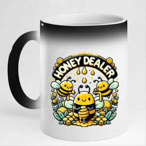 Beekeeper Honey Dealer Christmas Beekeeping Bees Funny 11oz Black Color Changing Mug