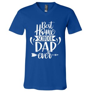 Best Homeschool Dad Ever Homeschooling Daddy Father Gift V-Neck T-Shirt