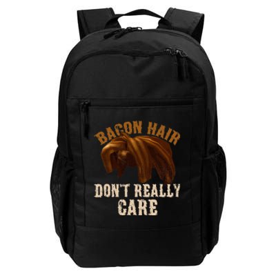 Bacon Hair DonT Really Care For Boy Video Gamers Daily Commute Backpack