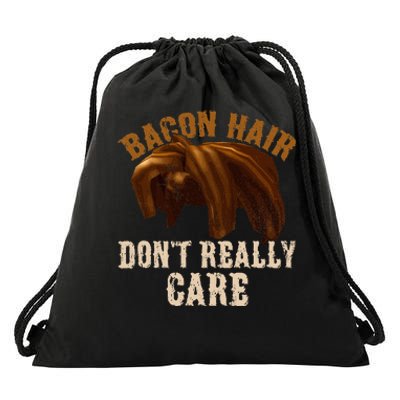 Bacon Hair DonT Really Care For Boy Video Gamers Drawstring Bag