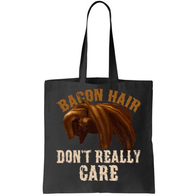 Bacon Hair DonT Really Care For Boy Video Gamers Tote Bag